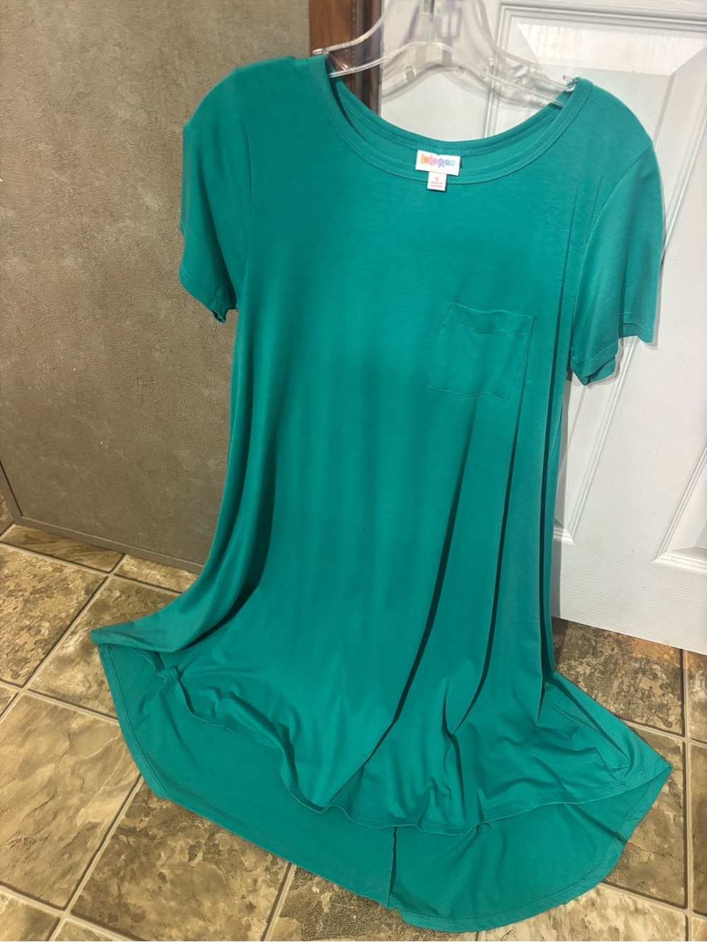 LuLaRoe Teal Pocket Swing Dress